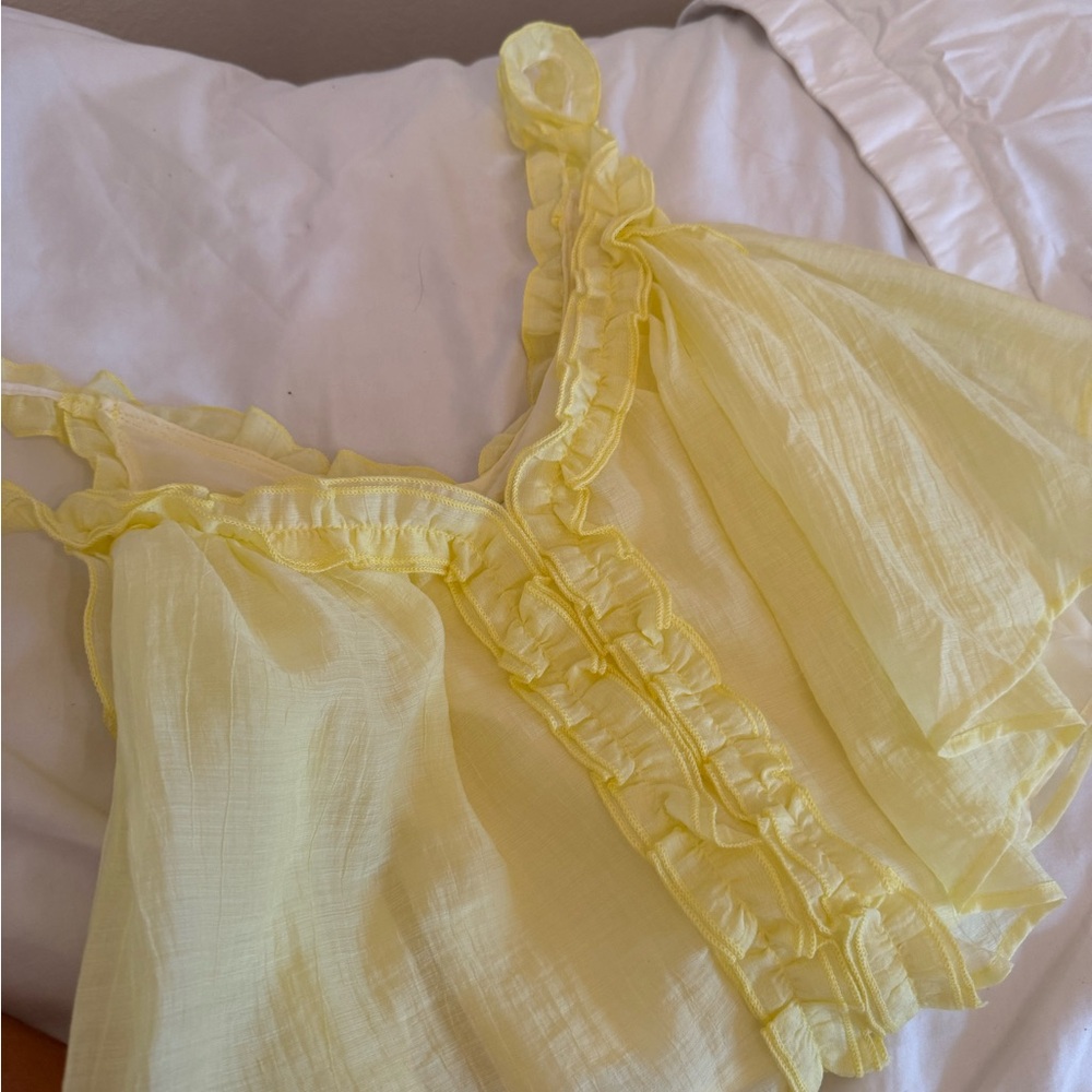Peppermayo XS ruffle top yellow - Picture 3 of 5